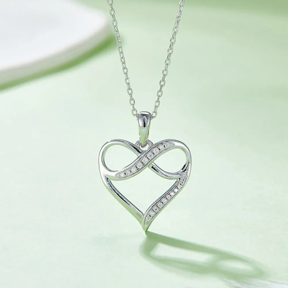 Sparkala™ 925 Sterling Silver Heart Necklace