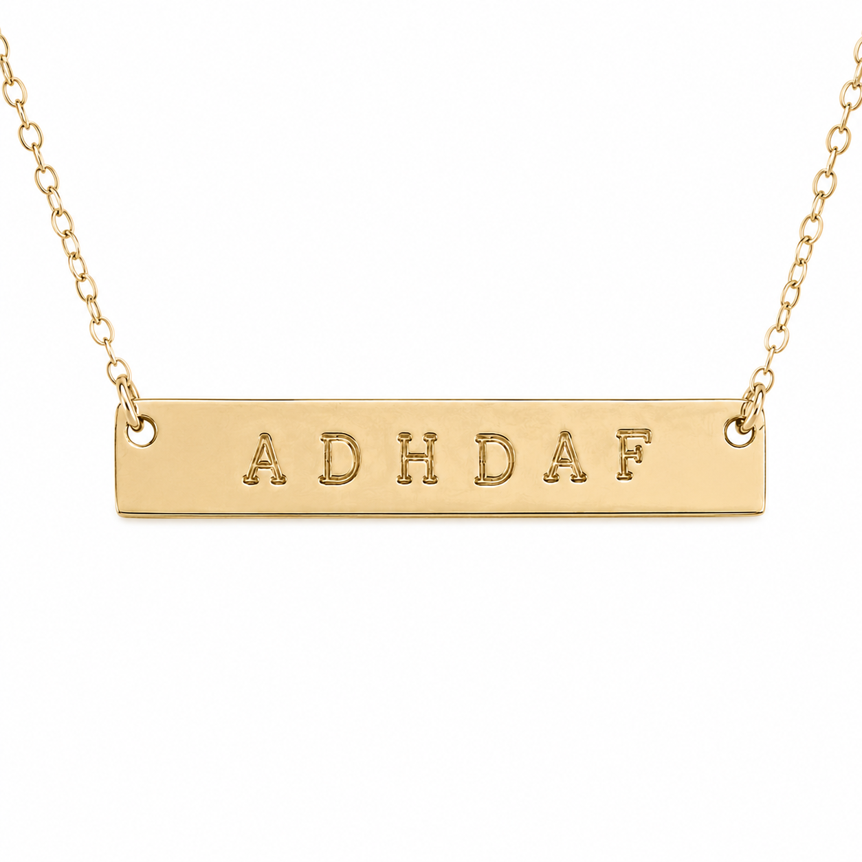 ADHDAF Necklace | Sterling Silver or Gold Filled