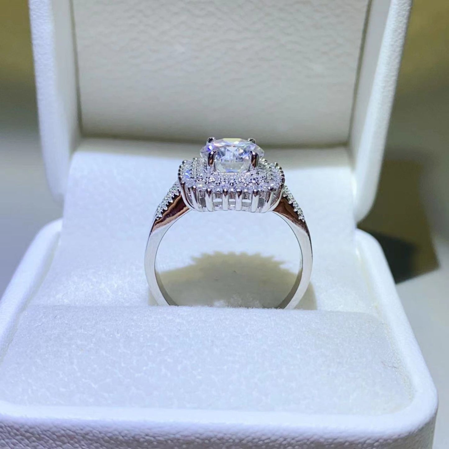 2 Carat Sparkala™ Sunburst Pure Sterling Silver Ring