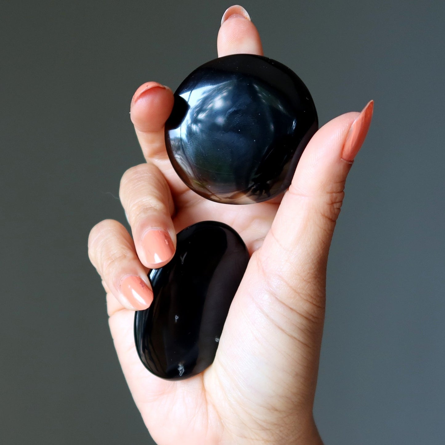 Black Agate Grid Crystal Bundle Protection Set of 18