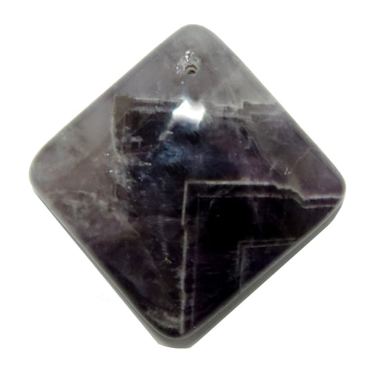 Amethyst Grid Crystal Purple Chevron Diamond Drilled