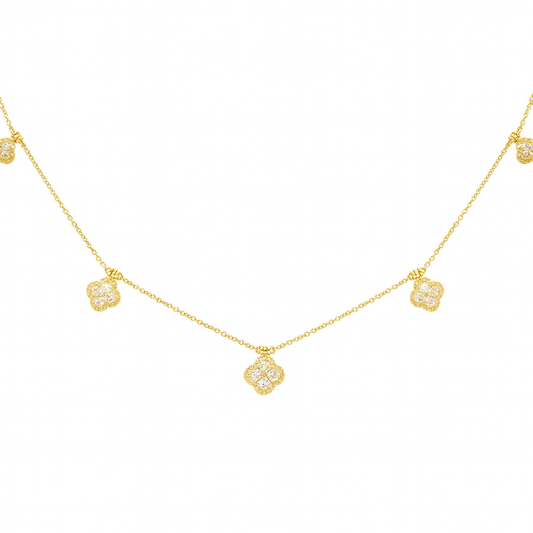 14K Yellow Gold Diamond Pendant, 1.07ct