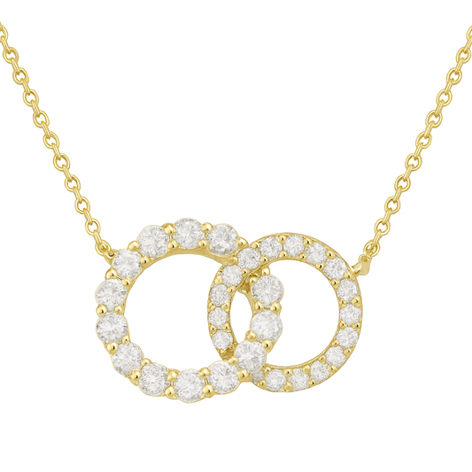 14K Yellow Gold Diamond Pendant, 0.81ct