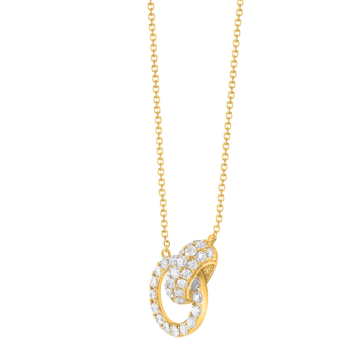 14K Yellow Gold Necklace, 0.71ct