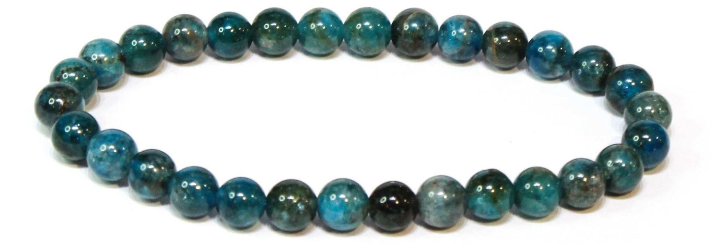 Apatite Round Bead Bracelet - Motivated Progress