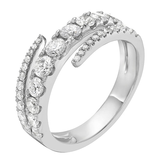 14K White Gold Diamond Ring, 0.94ct