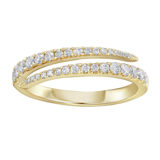 14K Yellow Gold Diamond Ring, 0.37ct