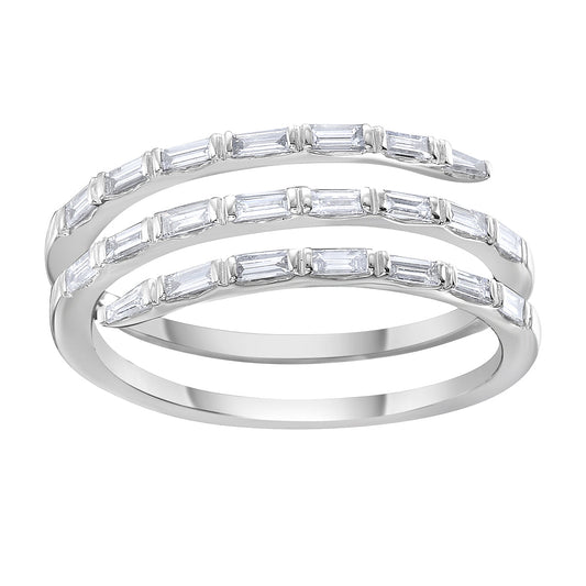 14K White Gold Diamond Ring, 0.44ct