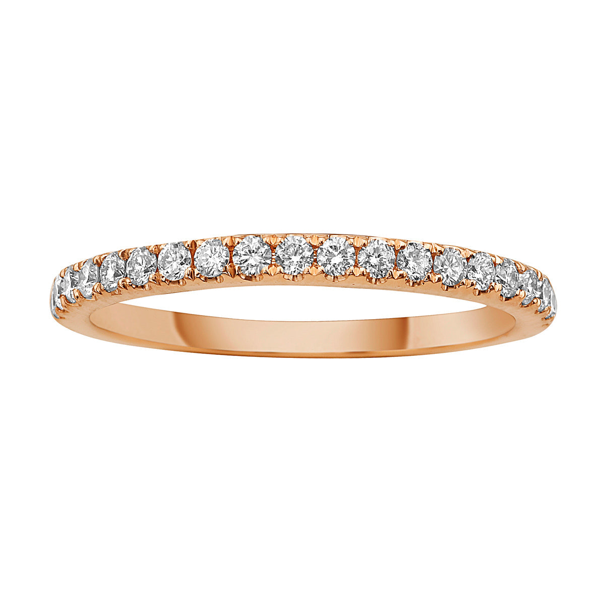 14K Rose Gold Diamond Ring, 0.28ct