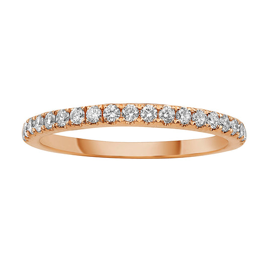 14K Rose Gold Diamond Ring, 0.28ct