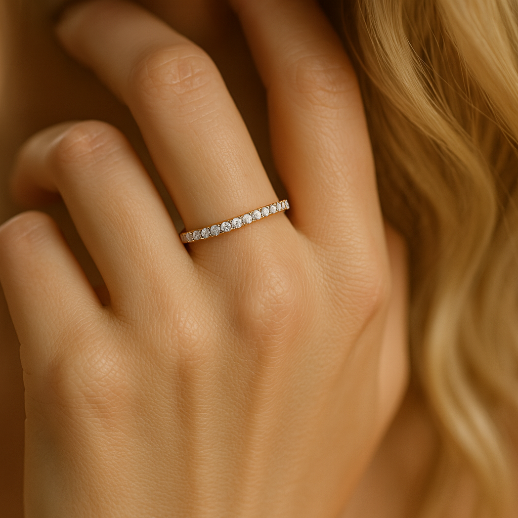 14K Rose Gold Diamond Ring, 0.28ct