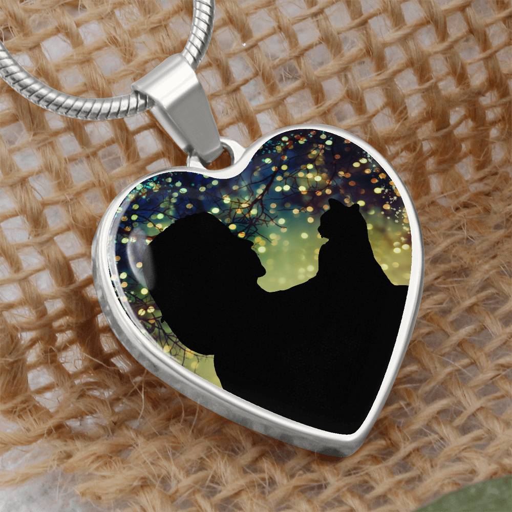 Cat Lady Christmas Love Necklace