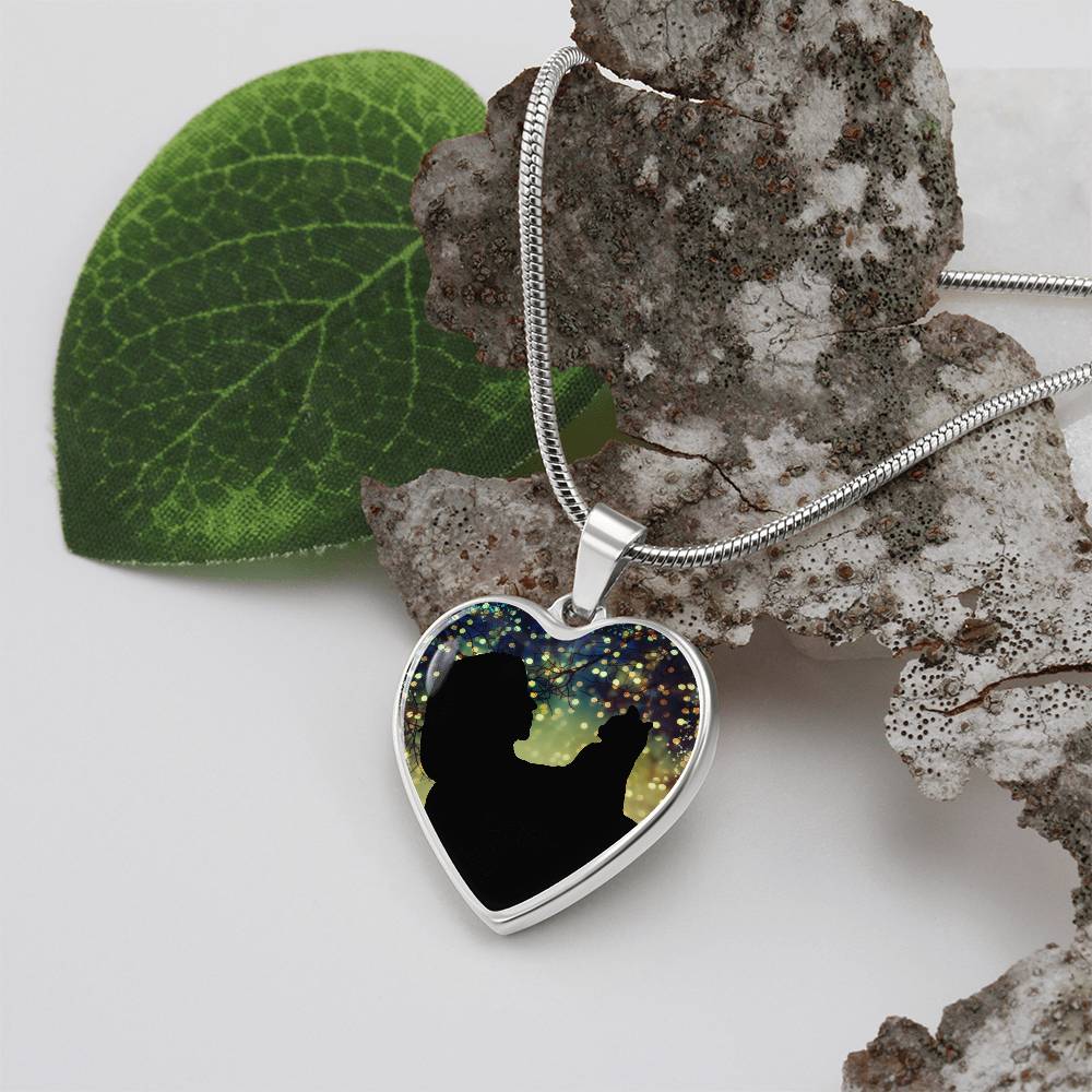 Cat Lady Christmas Love Necklace