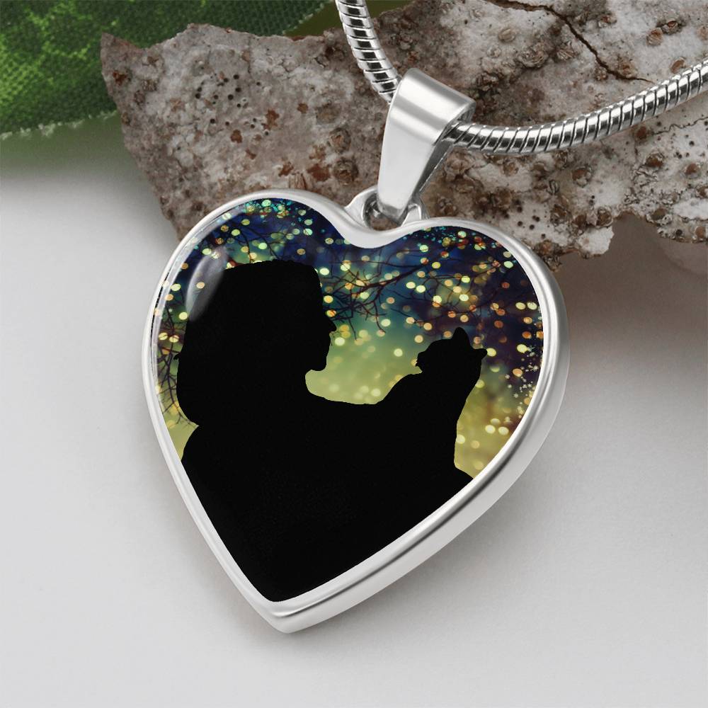 Cat Lady Christmas Love Necklace