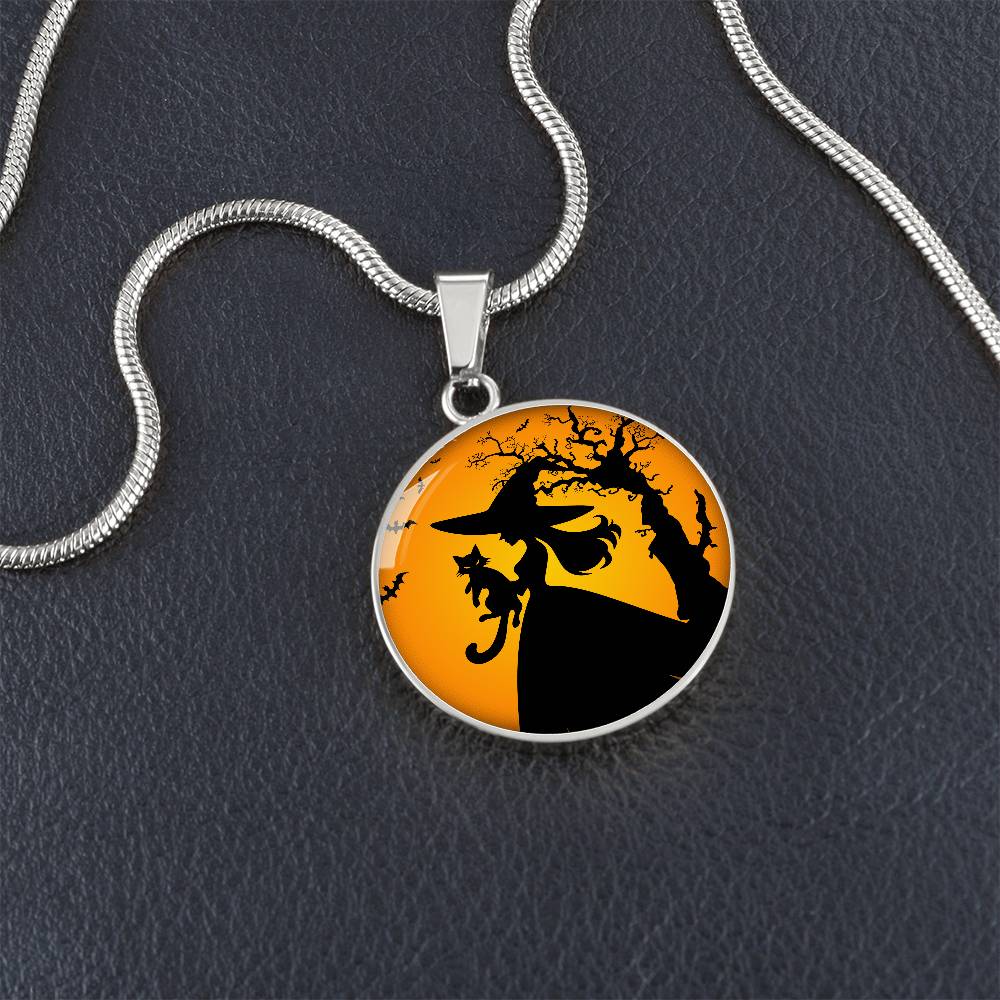 Halloween Cat Lady Life Necklace