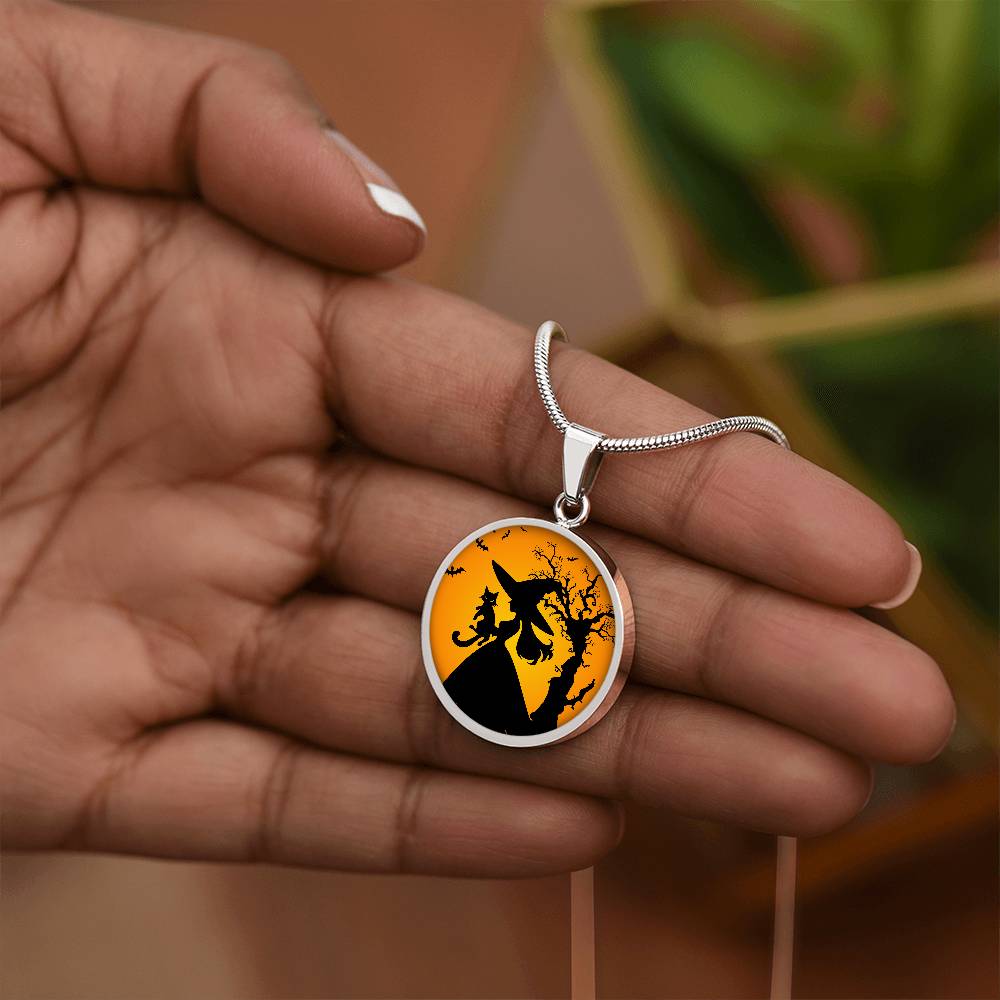 Halloween Cat Lady Life Necklace