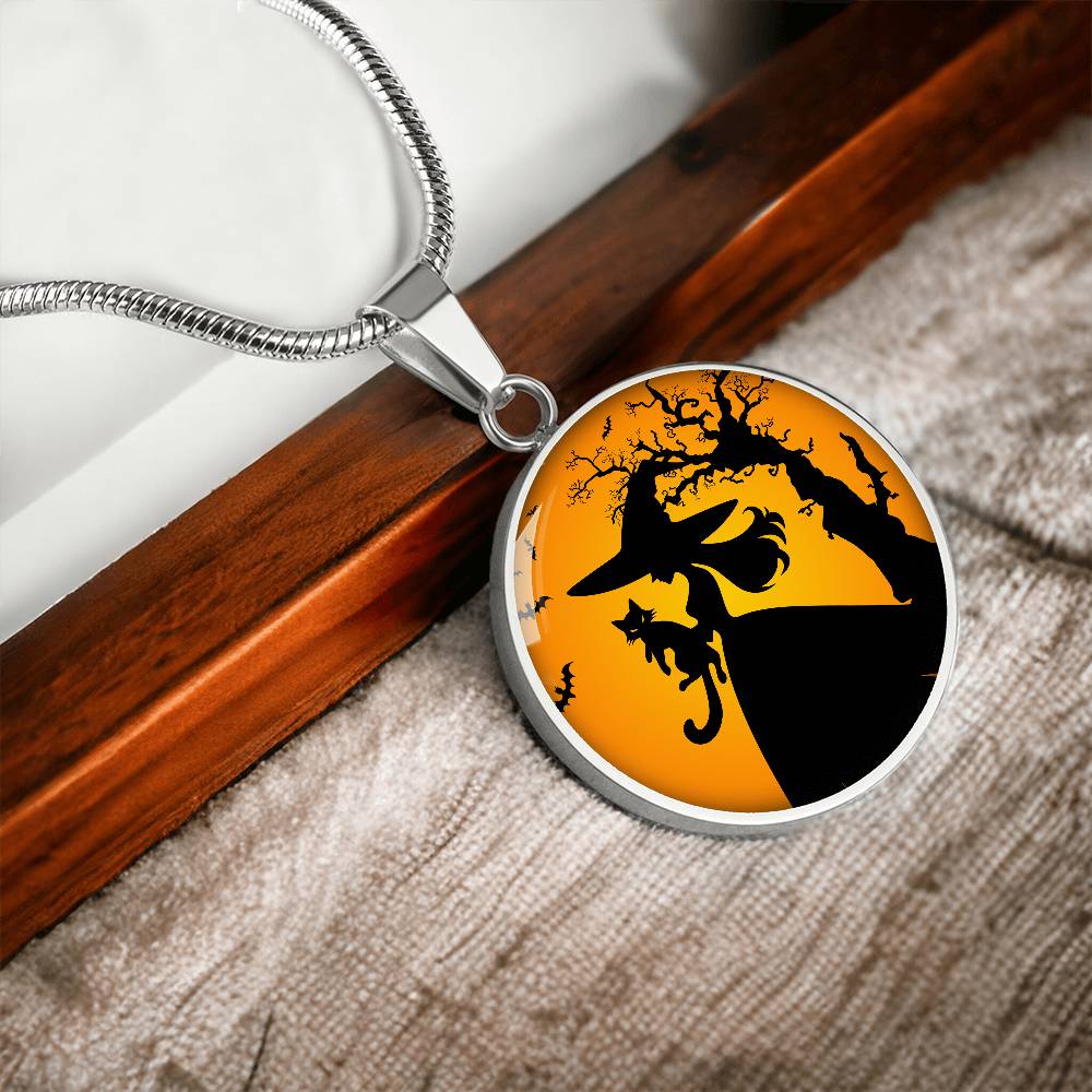 Halloween Cat Lady Life Necklace