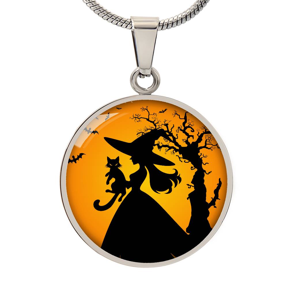 Halloween Cat Lady Life Necklace