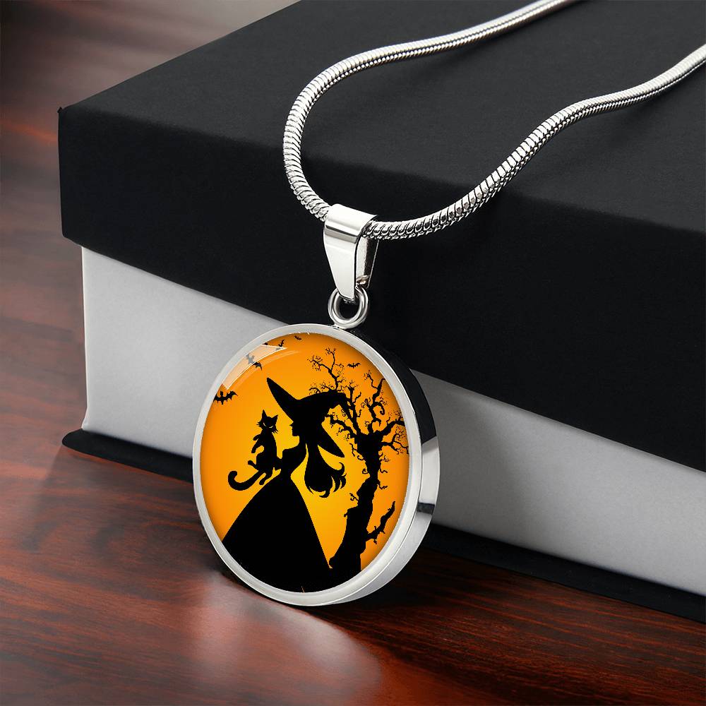 Halloween Cat Lady Life Necklace