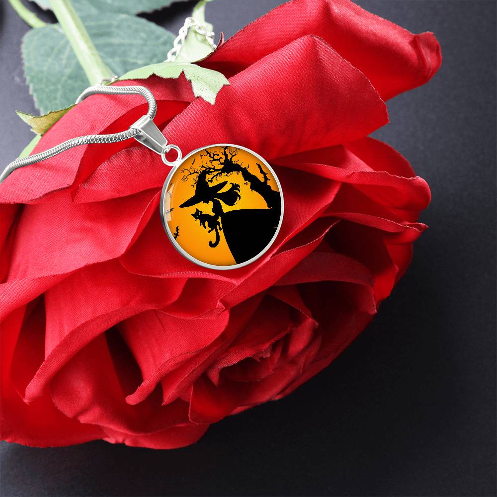 Halloween Cat Lady Life Necklace