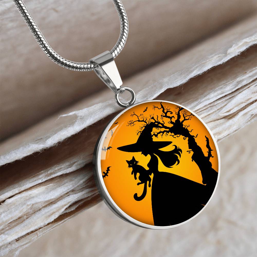 Halloween Cat Lady Life Necklace