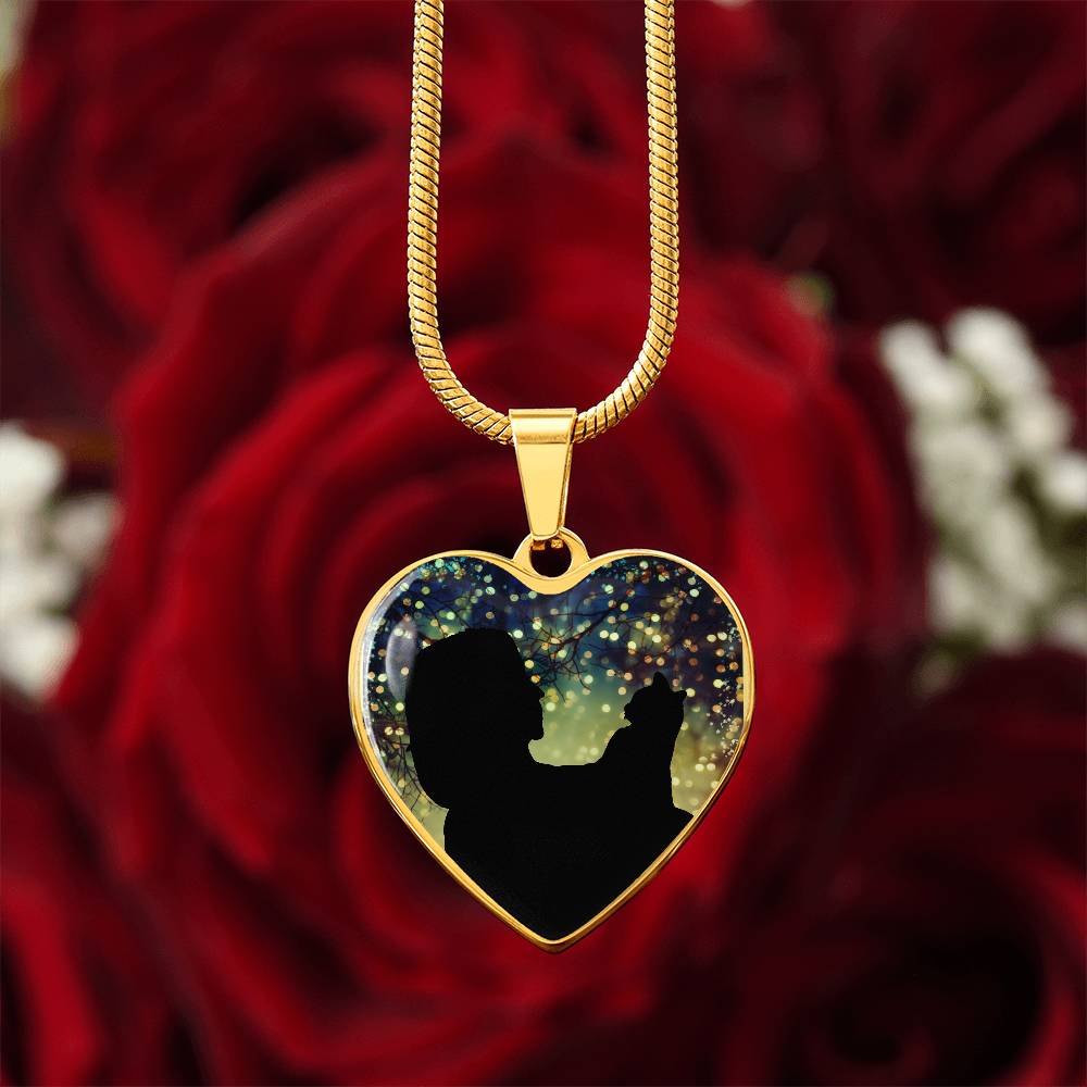 Cat Lady Christmas Love Necklace