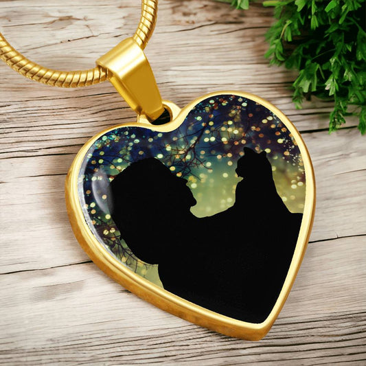 Cat Lady Christmas Love Necklace