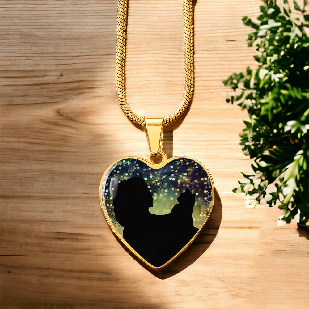 Cat Lady Christmas Love Necklace