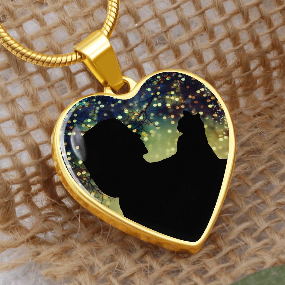 Cat Lady Christmas Love Necklace