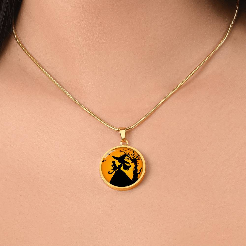 Halloween Cat Lady Life Necklace