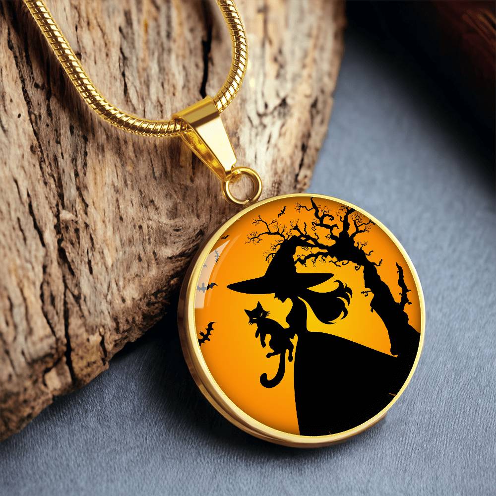 Halloween Cat Lady Life Necklace