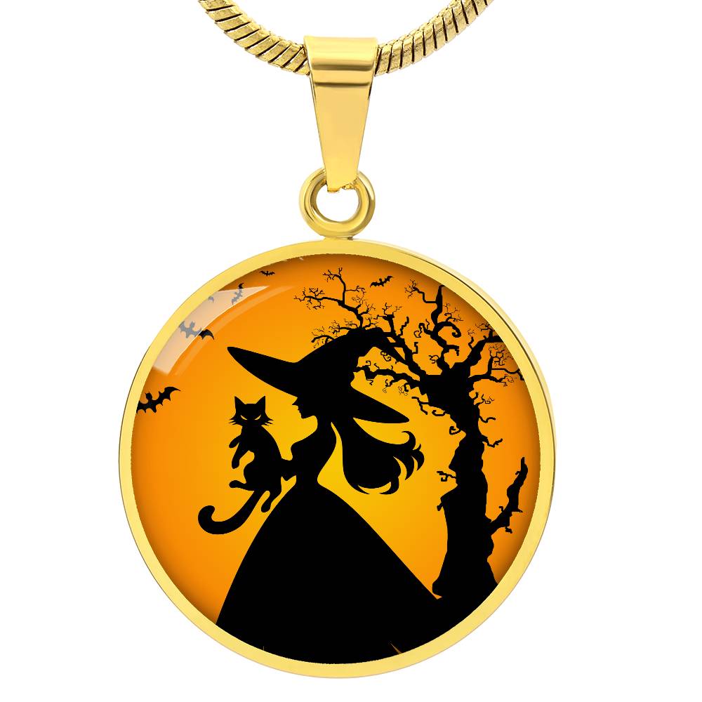 Halloween Cat Lady Life Necklace