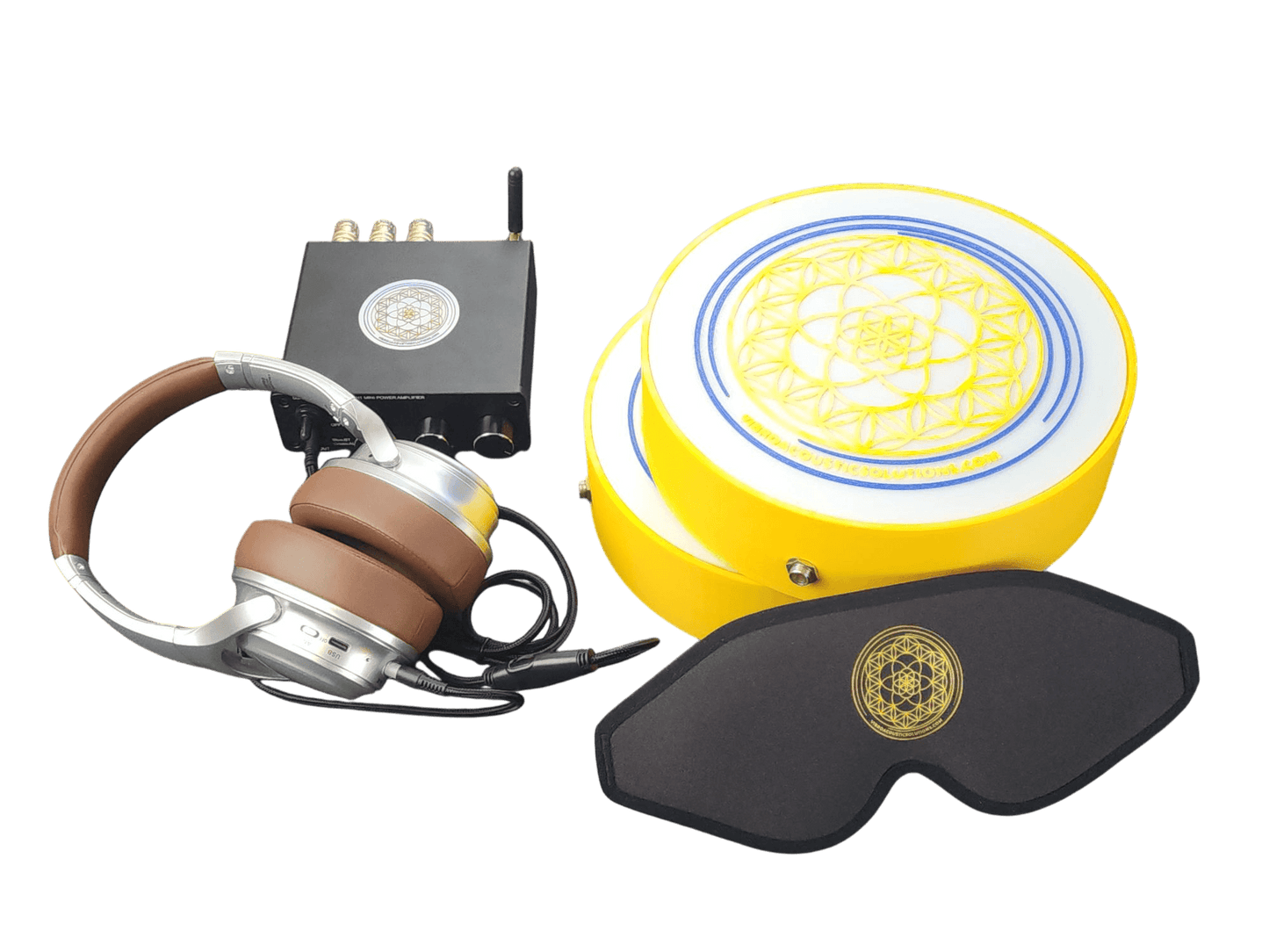 Vibroacoustic Therapy Massage Table Attachments with custom Amplifier Bundle