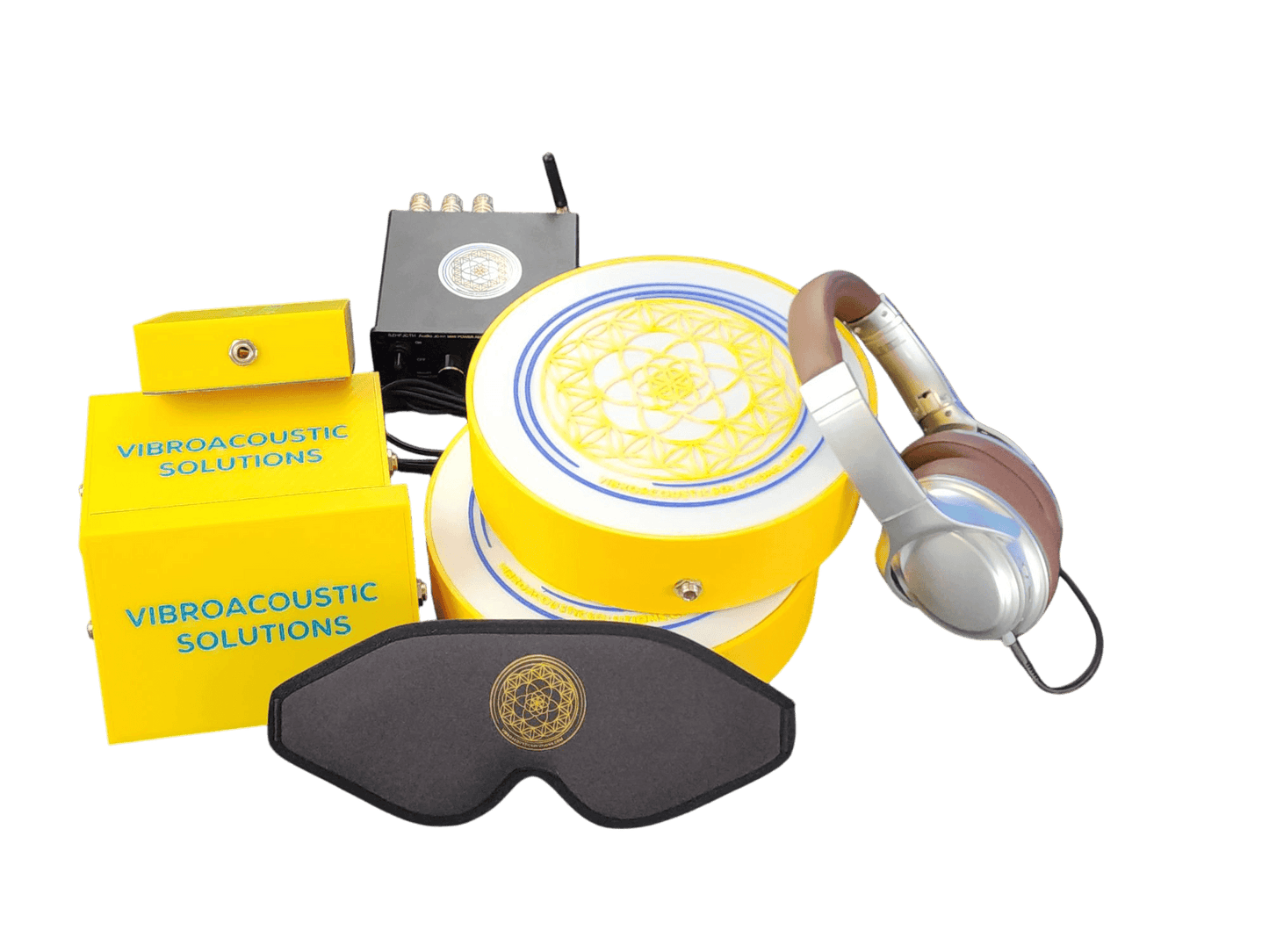 Vibroacoustic Therapy Massage Table Attachments with custom Amplifier Bundle