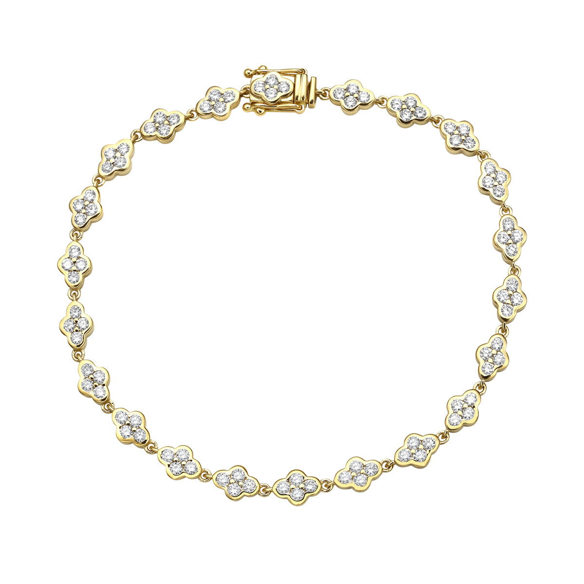 18K Yellow Gold Diamond Bracelet, 1.83ct