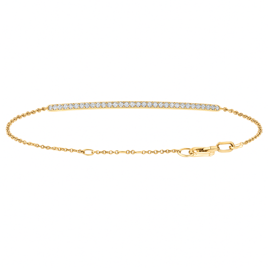 18K White Gold Diamond Bracelet, 0.12ct