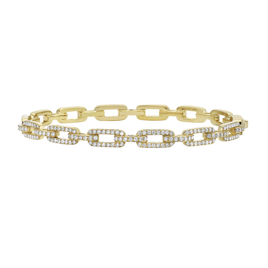 18K Yellow Gold Diamond Bracelet, 0.88ct
