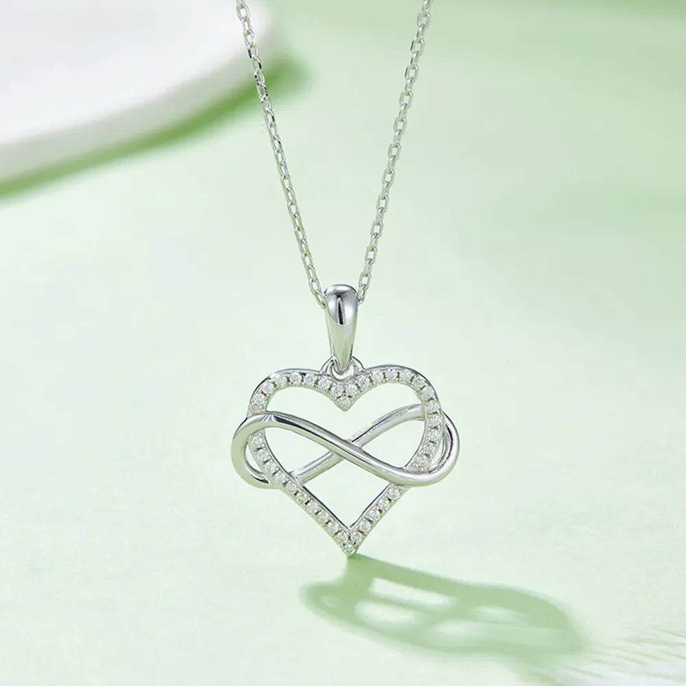 Sparkala™ 925 Sterling Silver Heart Shape Necklace