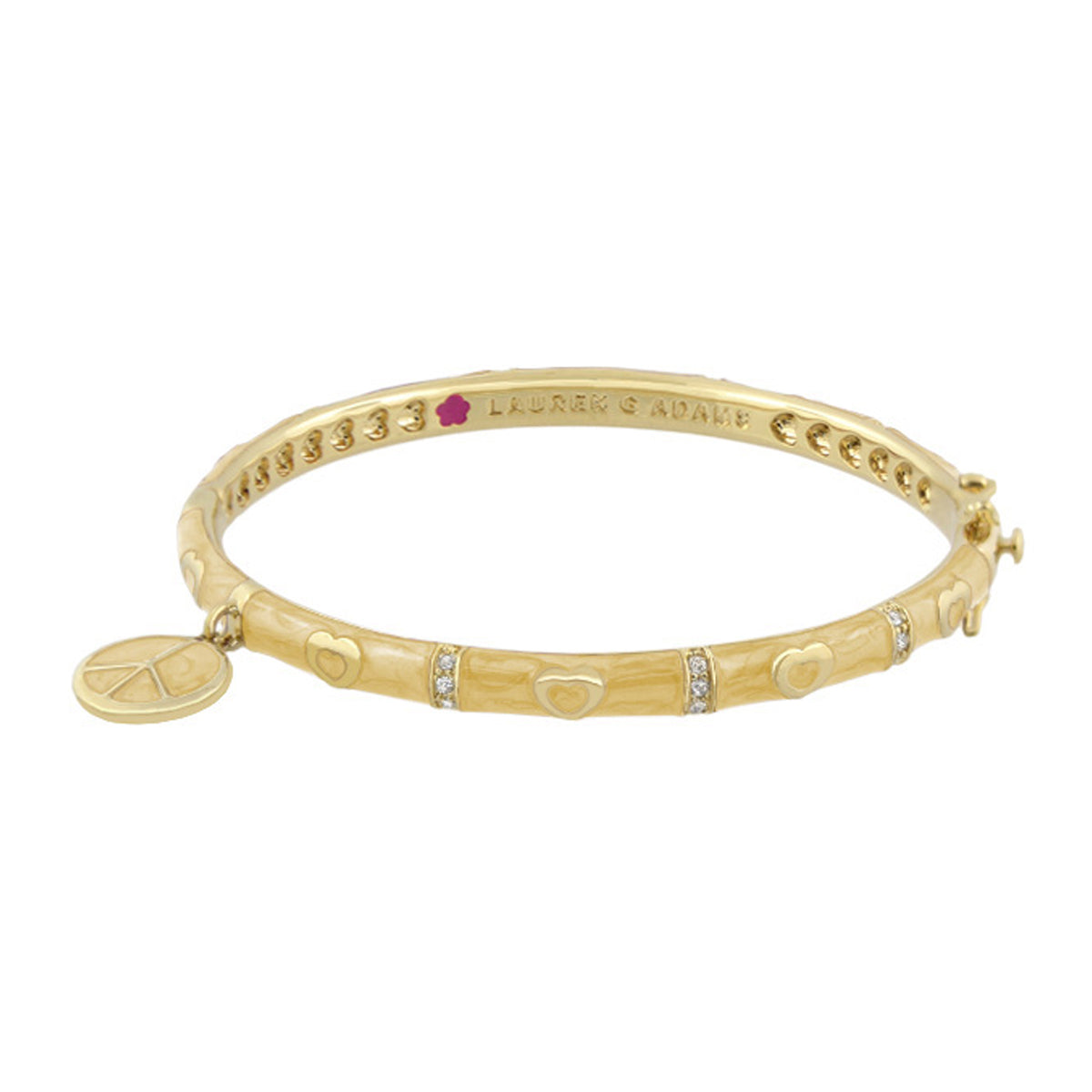 Charming 2 Peace Sign Bangle