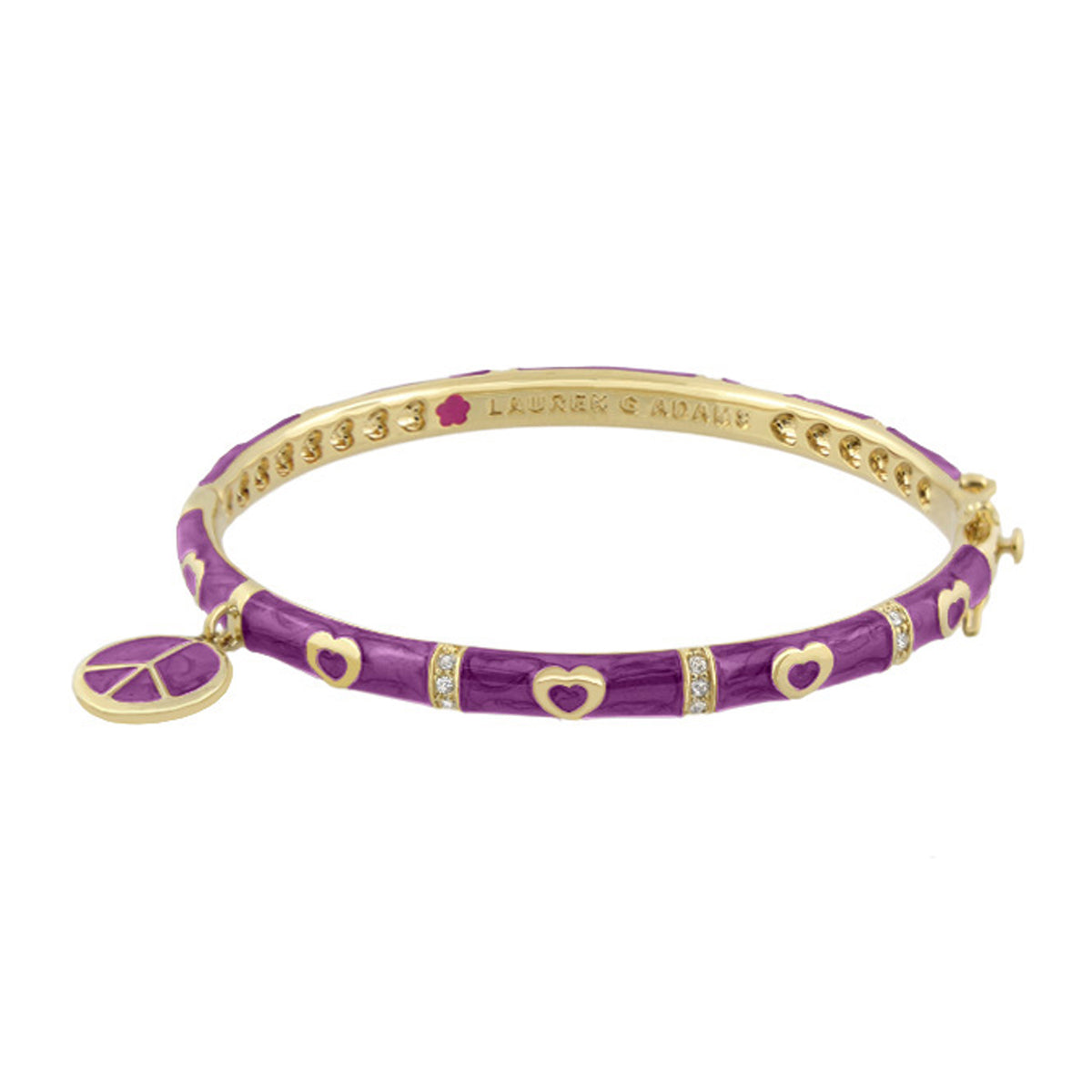 Charming 2 Peace Sign Bangle