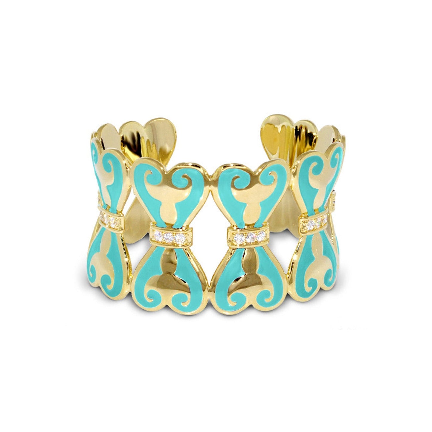 Bows and Hearts Bangle