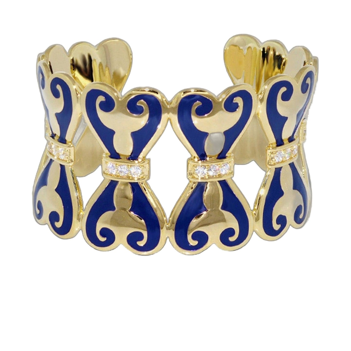 Bows and Hearts Bangle