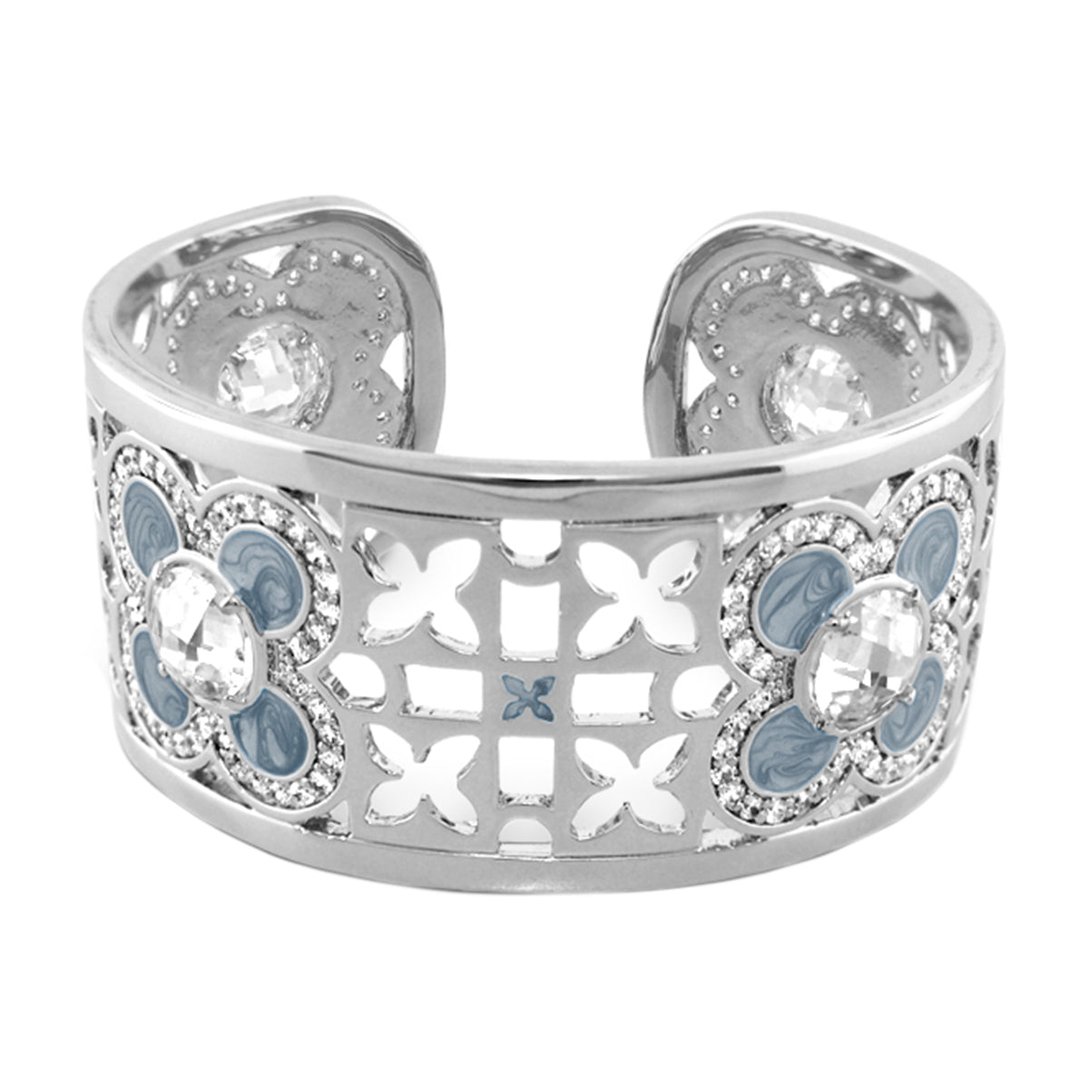 Floral Knight Cuff Bangle