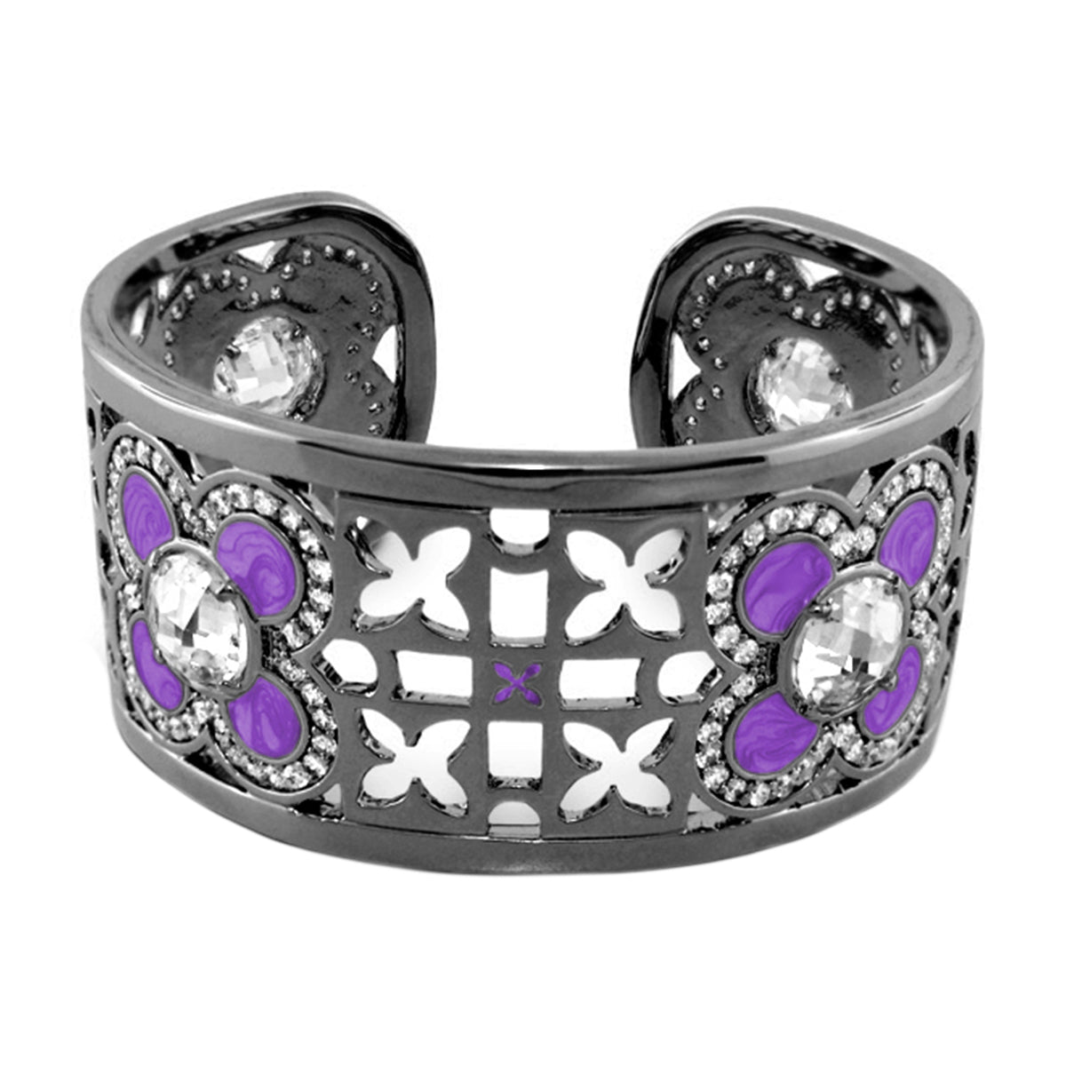 Floral Knight Cuff Bangle