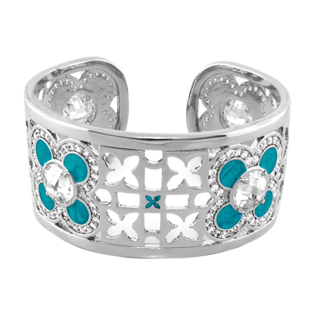 Floral Knight Cuff Bangle