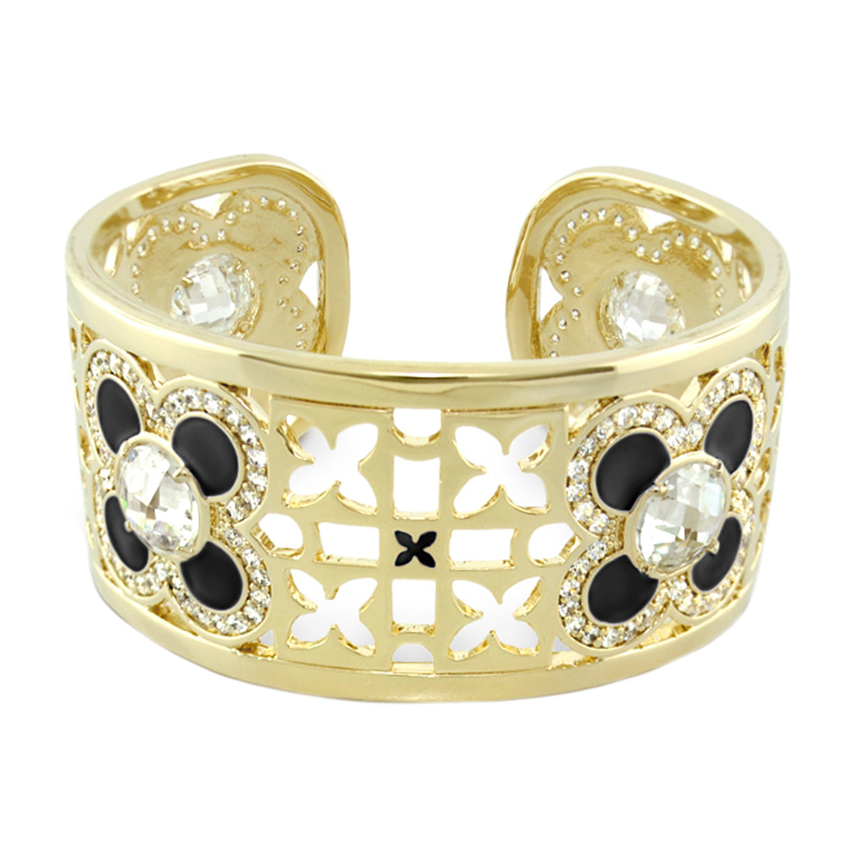 Floral Knight Cuff Bangle