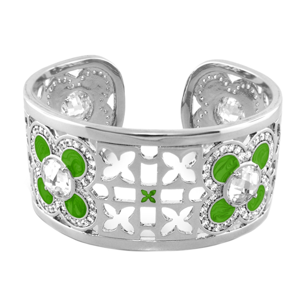 Floral Knight Cuff Bangle