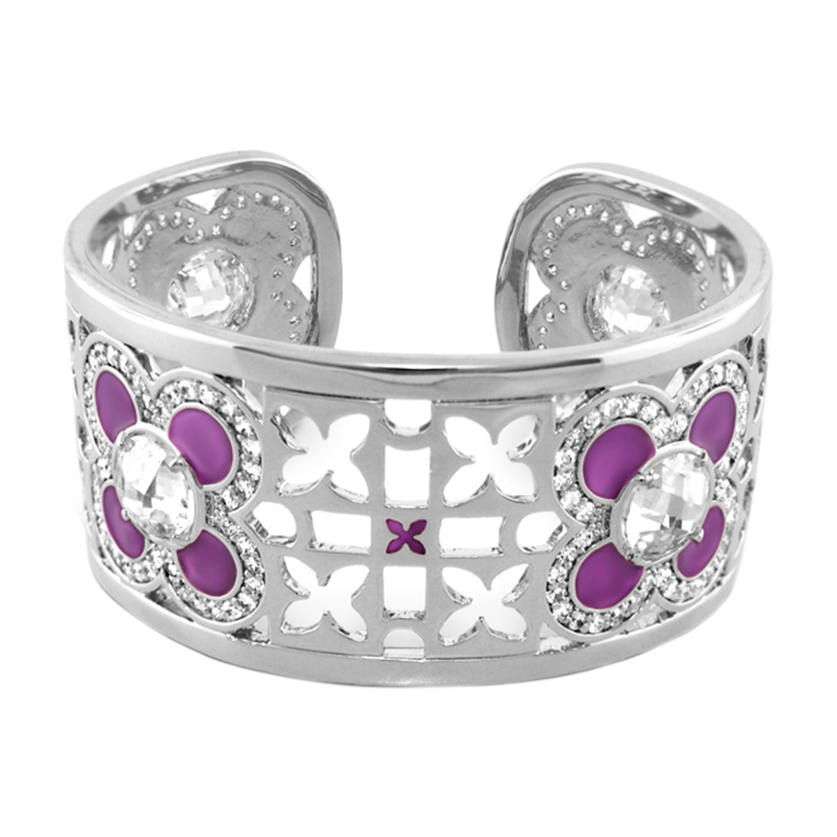 Floral Knight Cuff Bangle