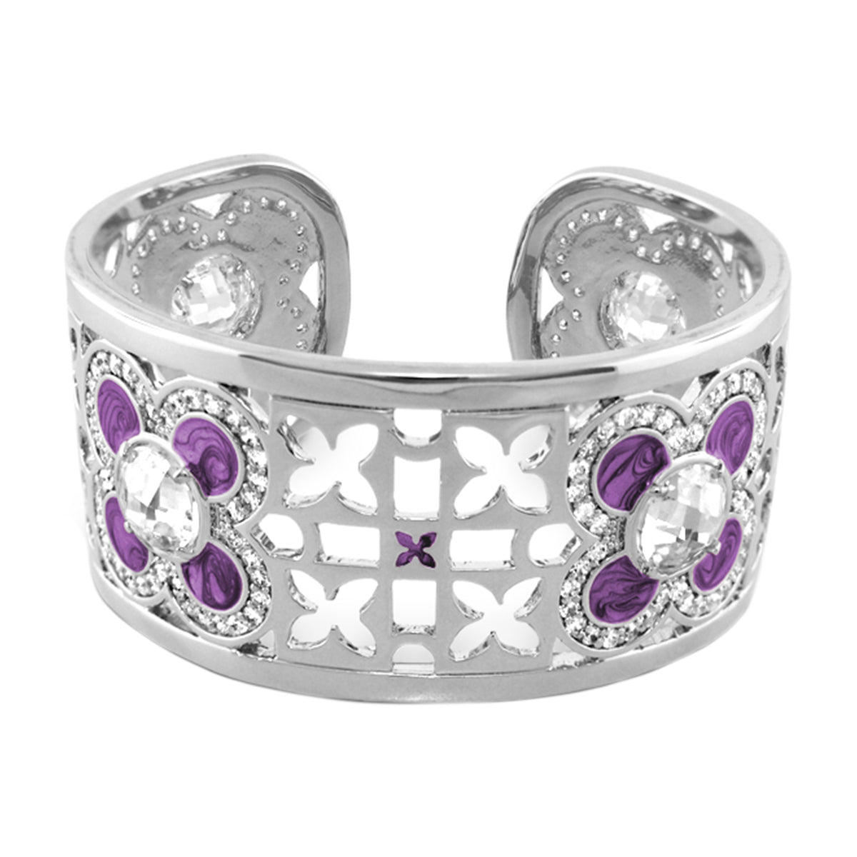 Floral Knight Cuff Bangle