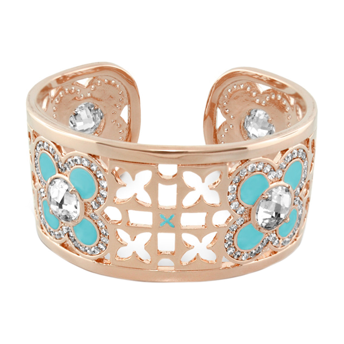 Floral Knight Cuff Bangle
